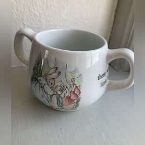 Wedgwood Beatrix Potter Peter Rabbit Double Handle Childs Nursery Mug Cup